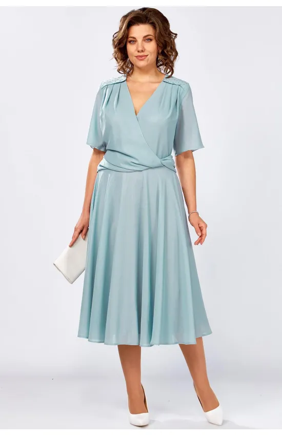 Платье Mira Fashion 5598 бирюза