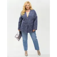 Пиджак Your Size 2267/164 Синий с добавлением бежевых нитей