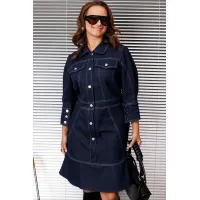 Платье Invite 4103 темный джинс