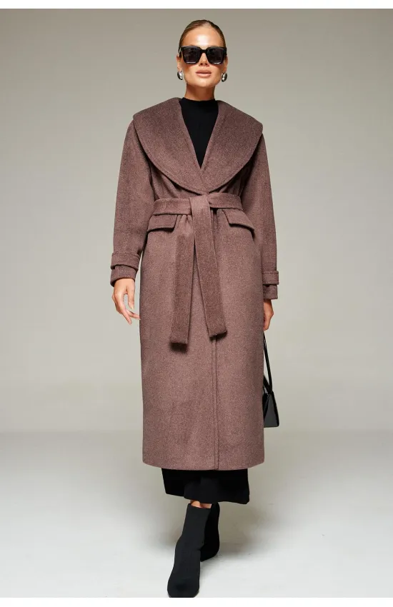 Пальто Beautiful & Free 7019 какао