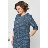 Платье Romanovich 1-2639 синий меланж