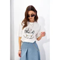 Майка Люше 4341 молоко +цвет