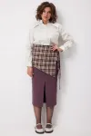 Юбка Begimoda 5016 Виноградная клетка