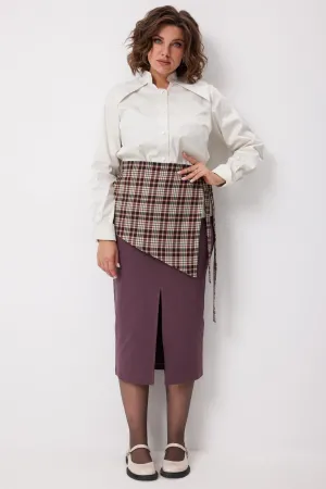 Юбка Begimoda 5016 Виноградная клетка