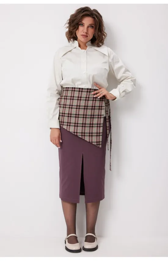 Юбка Begimoda 5016 Виноградная клетка