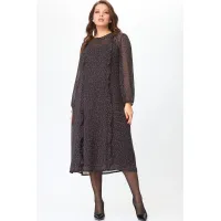 Платье Sova 11257 коричневый