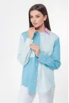 Блузка Anelli 1005 бирюзово-розовый