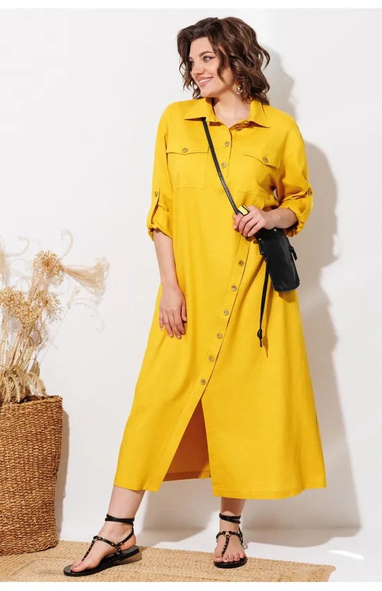 Платье Anastasia Mak 1330 жёлтый