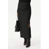 Юбка Эледи 4324 черный в полоску