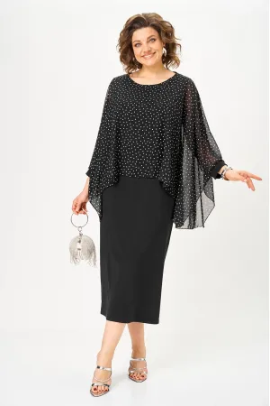 Платье Michel Chic 2202 чёрный, горох
