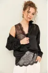 Блузка Pur Pur 11-443 Черный