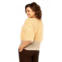 Блузка Ольга Стиль Л436 персик