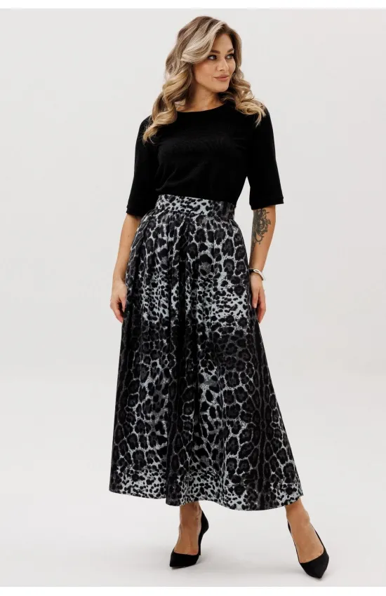 Платье Faufilure С947 Серый леопард