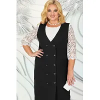 Платье Ninele 7443 Черный Платье Ninele 7443 Черный