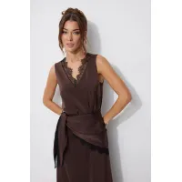 Платье Люше 4249 коричневый