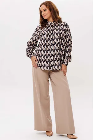 Блузка Mislana 1257 бежевый