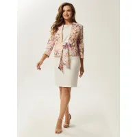 Пиджак Condra Deluxe 15106 розовый-желтый