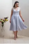 Платье Condra Deluxe 4297 Серый-молочный Платье Condra Deluxe 4297 Серый-молочный