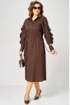 Платье Eva Grant 7223 шоколад