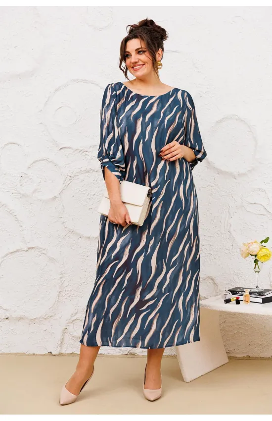 Платье Romanovich 1-2442 лазурно-серый