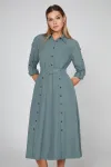 Платье Bazalini 5013 приглушенно-зеленый