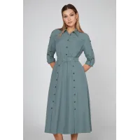 Платье Bazalini 5013 приглушенно-зеленый