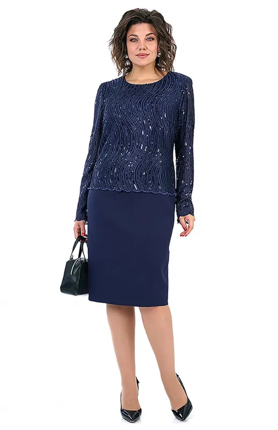 Платье Alani 2458 синий