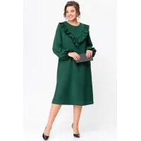 Платье Swallow 710 темный изумруд