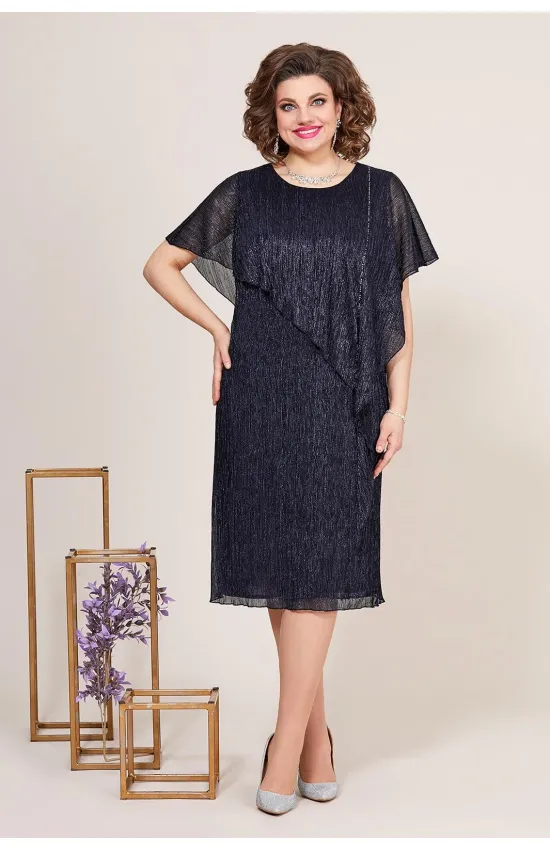 Платье Mira Fashion 5258-4 темно-синий