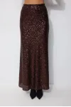 Юбка Люше 4257 коричневый
