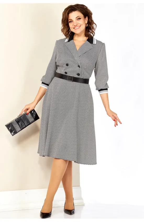 Платье Shetti 4033-2 черно-белый