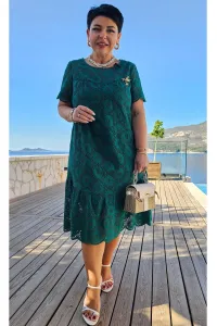 Платье Vittoria Queen 24463 темный изумруд