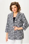 Пиджак Белэльстиль 412-303 черно-белый Пиджак Белэльстиль 412-303 черно-белый