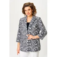 Пиджак Белэльстиль 412-303 черно-белый