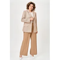 Пиджак Swallow 910 Бежевый «Коричневая елочка»