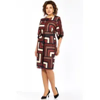 Платье Элль-Стиль А-526 мультиколор