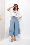 Юбка Люше 4322 голубой