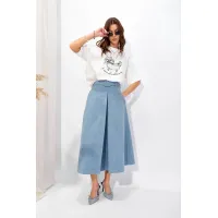 Юбка Люше 4322 голубой