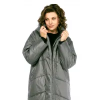 Пальто Диамант 2128 серый