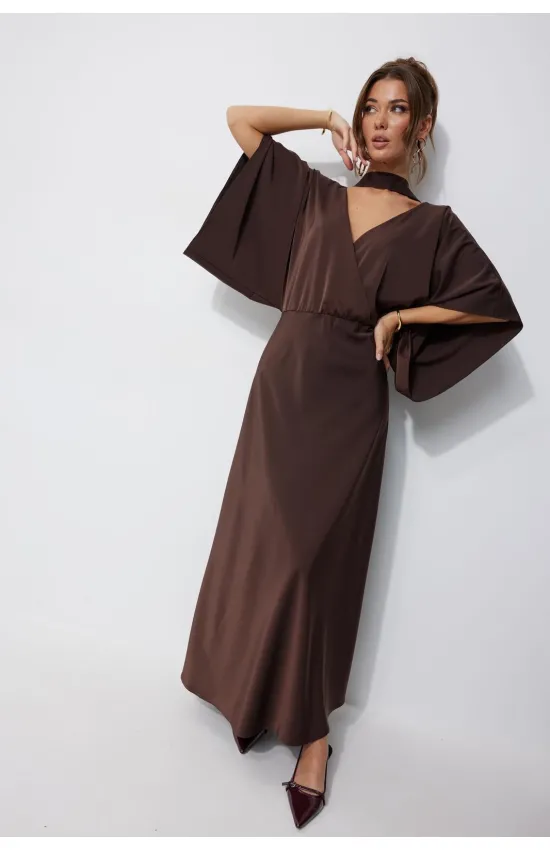Платье Люше 4252 коричневый