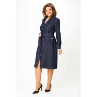 Платье Swallow 853.1 синий  джинс