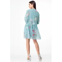 Платье Anelli 1019 бирюзовый Платье Anelli 1019 бирюзовый