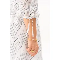 Платье Algranda 4146 Синий,Молочный