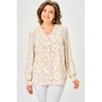 Блузка Svetlana Style 2304 бежевый листики