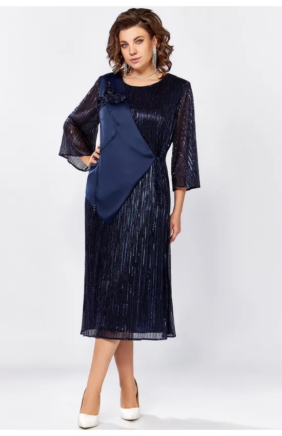 Платье Mira Fashion 5577 темно-синий