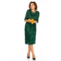 Платье Ольга Стиль С982 зеленый