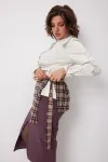 Юбка Begimoda 5016 Виноградная клетка