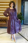 Платье Alani 2380 бордо с напылением