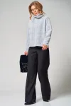 Кофта Laikony L-001-1 клетка графит