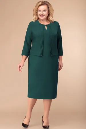Платье Линия-Л Б-1758 оттенки зелёного